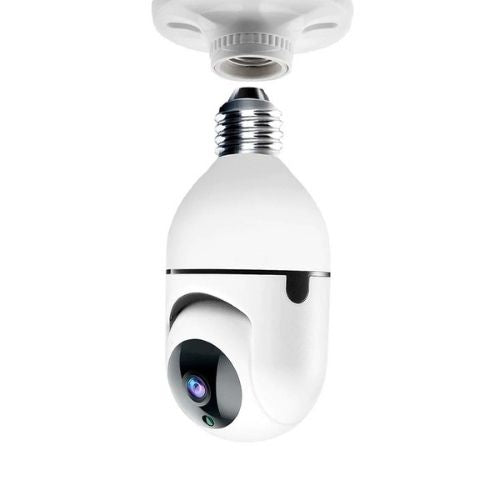 Smart Light Bulb Security Camera with Wi-Fi & Night Vision