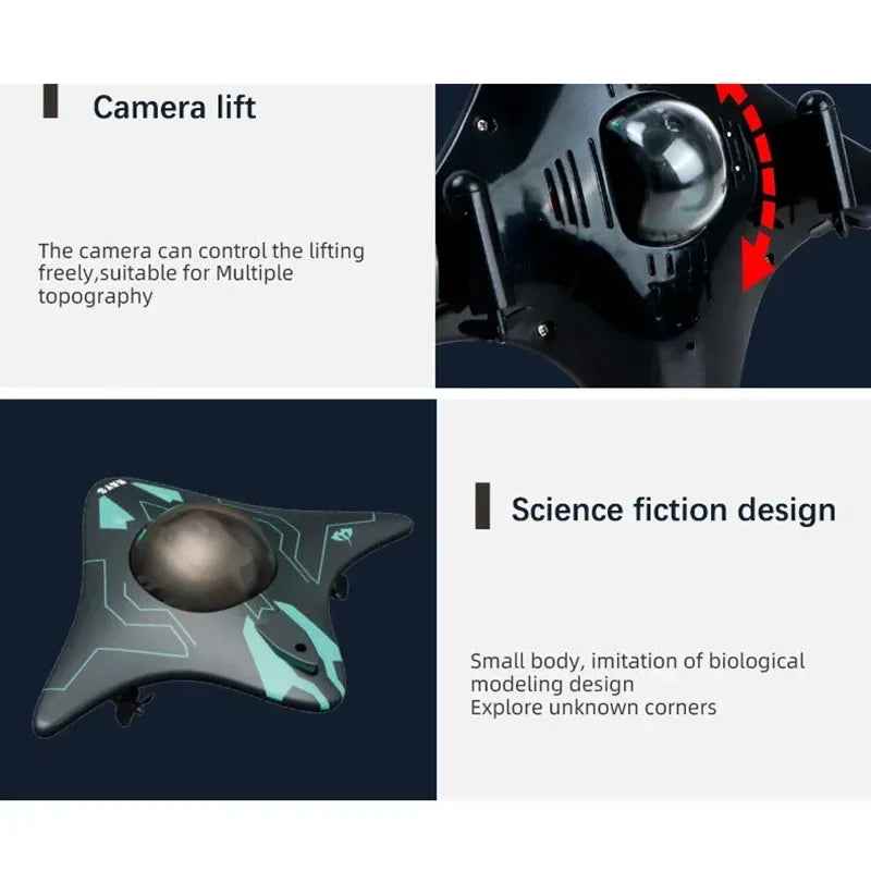 RC Boat with Camera – Remote Control Boat for Kids & Adults, Smart RC Toys for Underwater Photos & Videos, App-Controlled Remote Control Water Toys