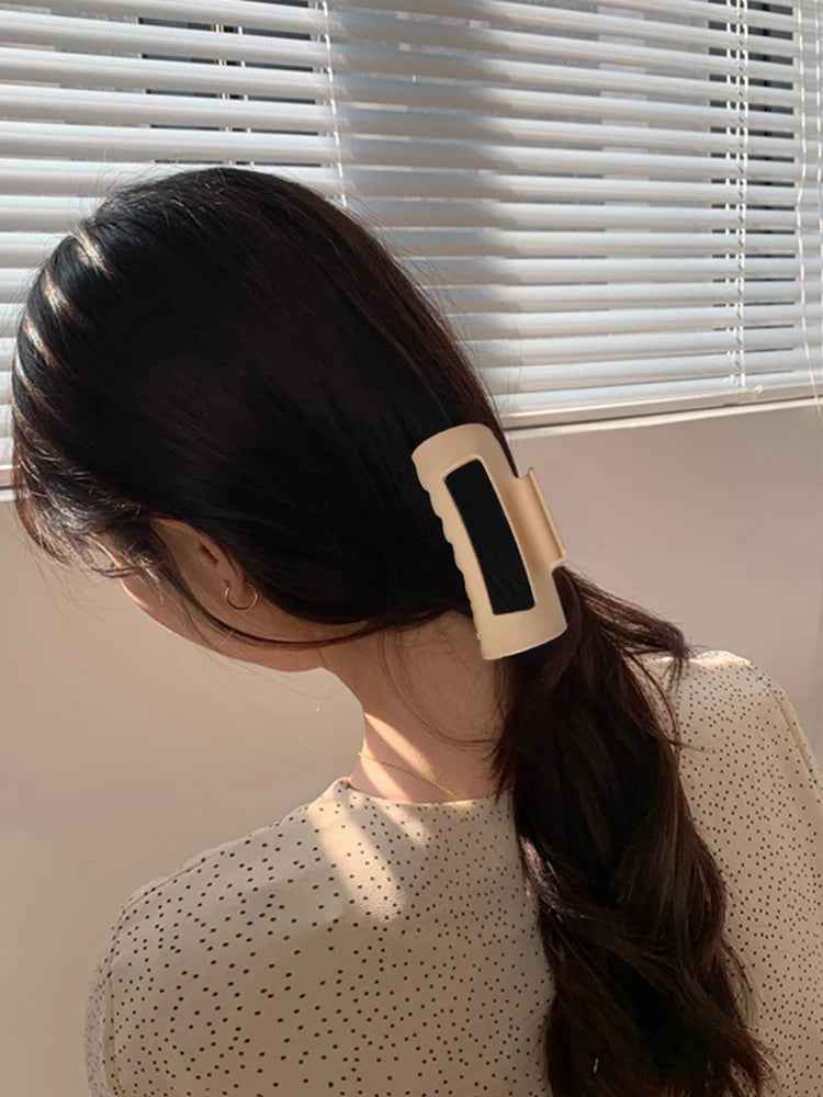 Hair Claw Clips – Soft Flexible Matte Jaw Clip for Thick Hair, Large Non-Slip Big Claw Hair Clip for All-Day Comfort