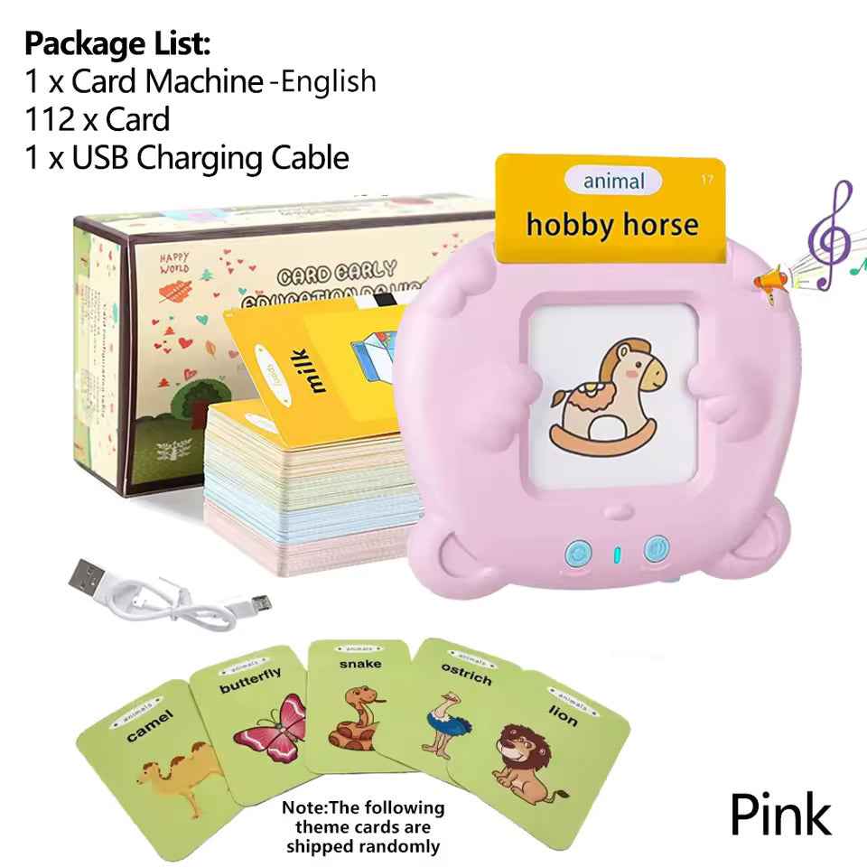 Talking Flash Cards for Toddlers – Interactive Educational Flash Cards Learning Toy for Preschool & Early Language Development
