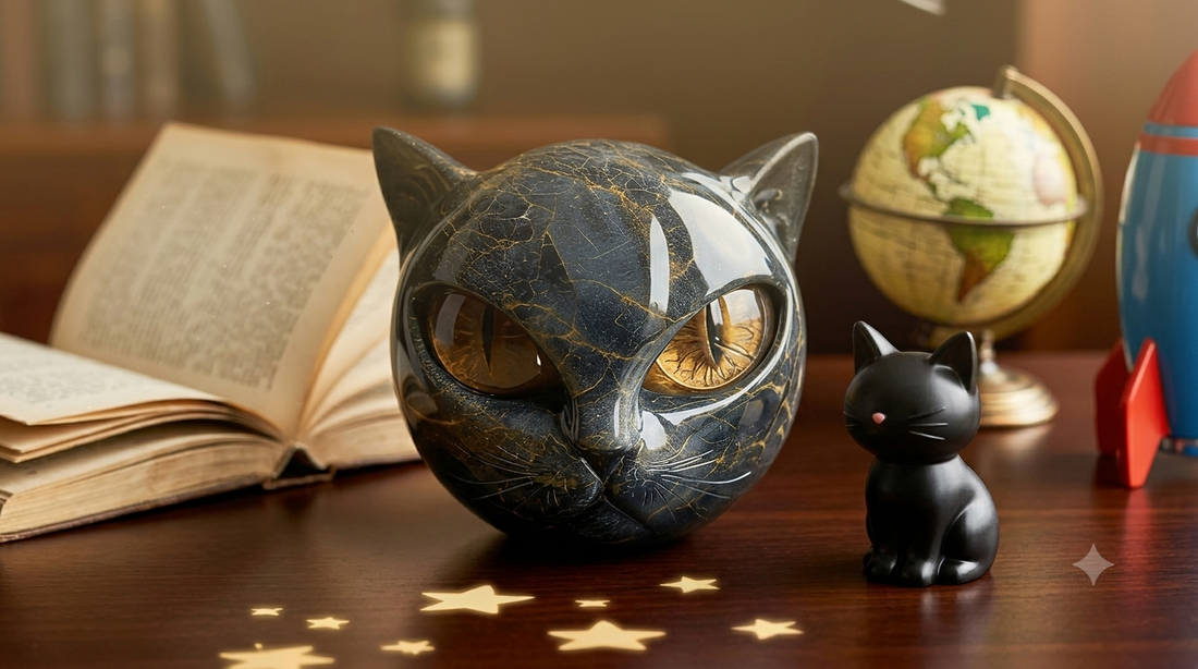 Cat Figurine for Bookshelf Decor: A Stylish Statement for Modern Homes