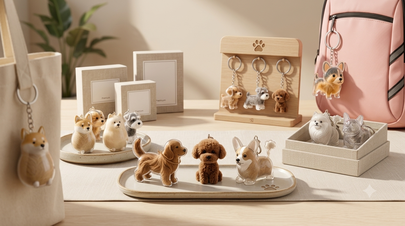 Dog Keychain Pet Hair Keepsake: A Meaningful Pet Memorial Gift