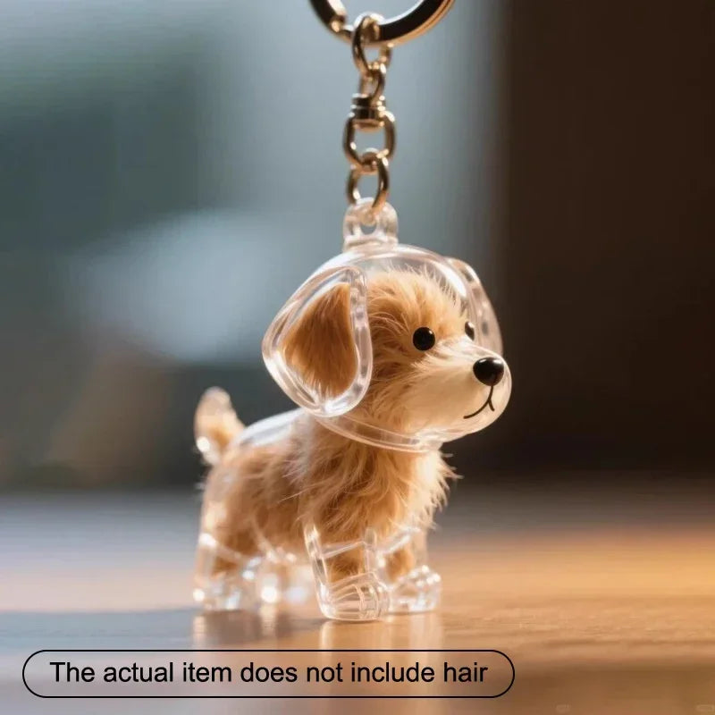 Dog Keychain Pet Hair Keepsake Memorial Keychain Gift for Pet Loss  SEO-Optimized Product Description