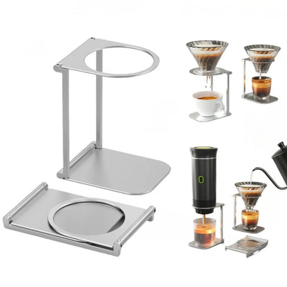 Portable Foldable Coffee Drip Holder – Compact Aluminum Pour-Over Stand Mavigad