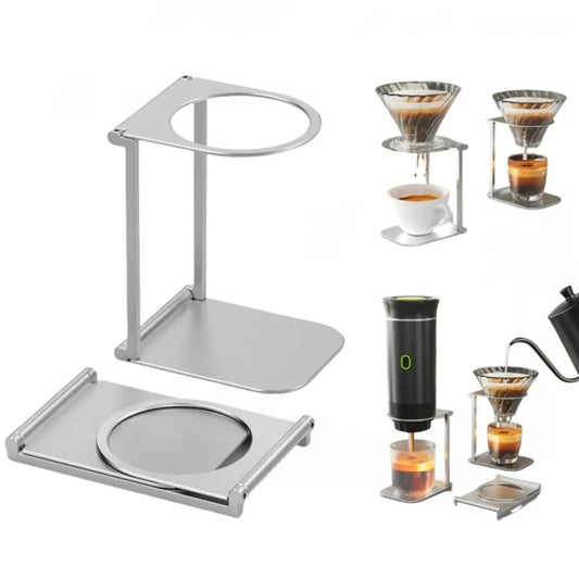 Portable Foldable Coffee Drip Holder – Compact Aluminum Pour-Over Stand Mavigad