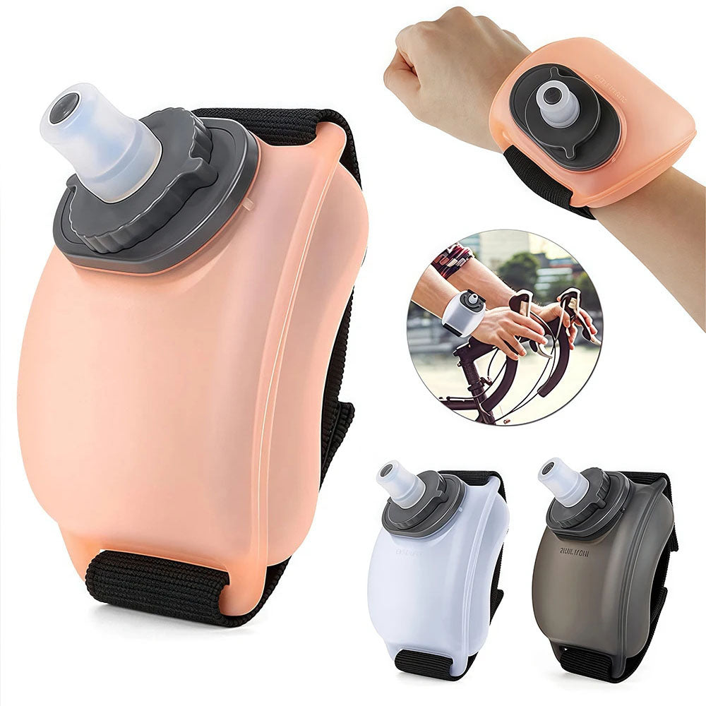 Running Water Bottle Wearable Wrist Hydration Bottle with Adjustable Strap for Running, Cycling, Gym Workouts & Outdoor Sports