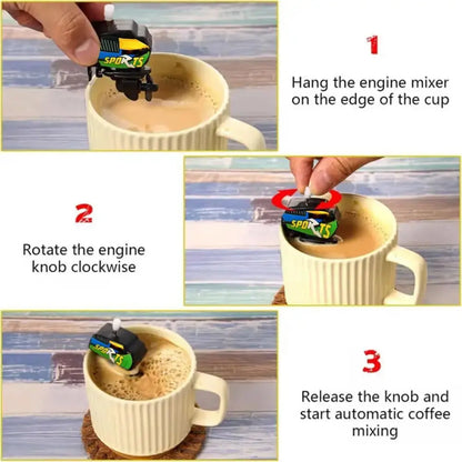 Wind Up Boat Motor Coffee Stirrer – Mechanical Cup Mixer for Smooth Blends Mavigad