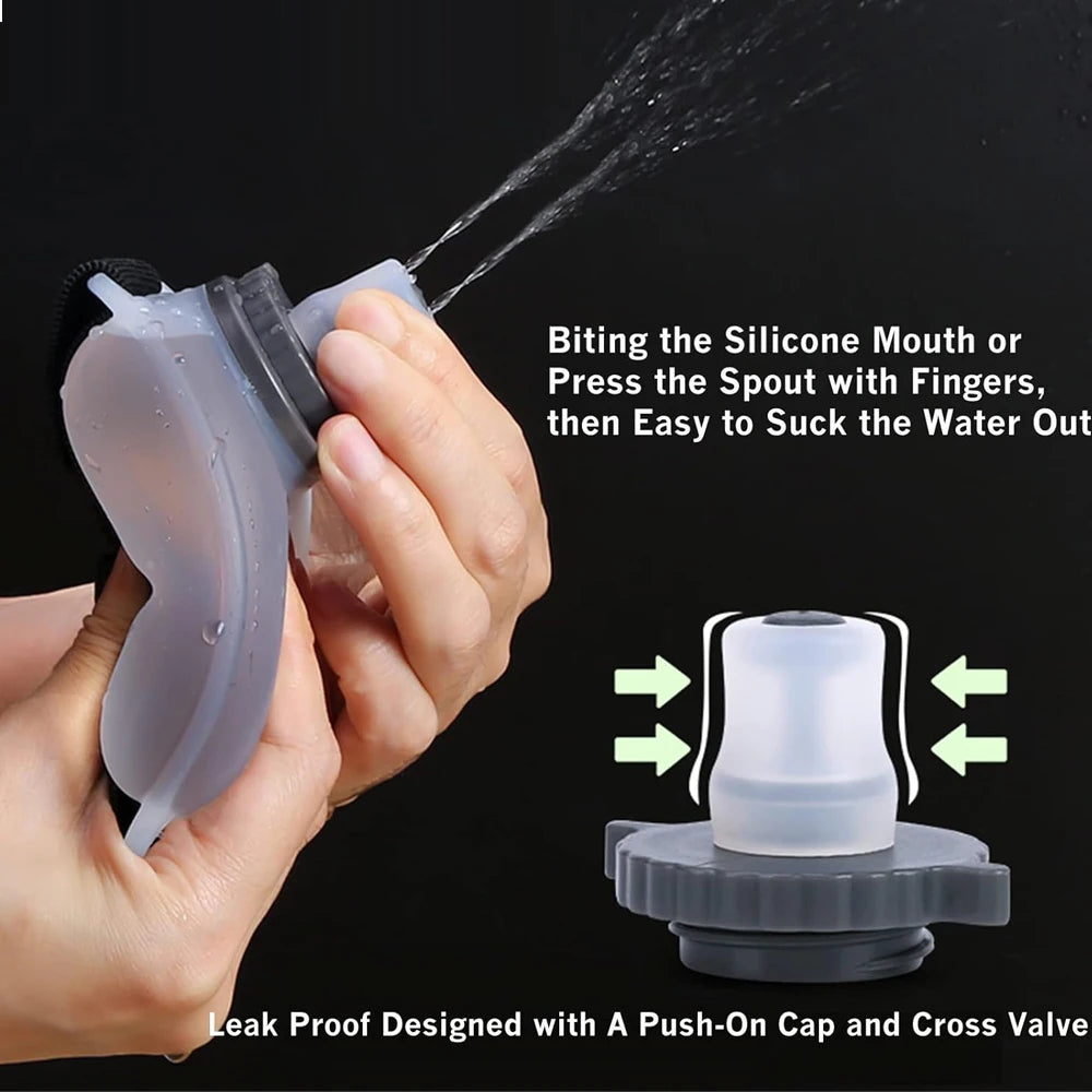 Running Water Bottle Wearable Wrist Hydration Bottle with Adjustable Strap for Running, Cycling, Gym Workouts & Outdoor Sports
