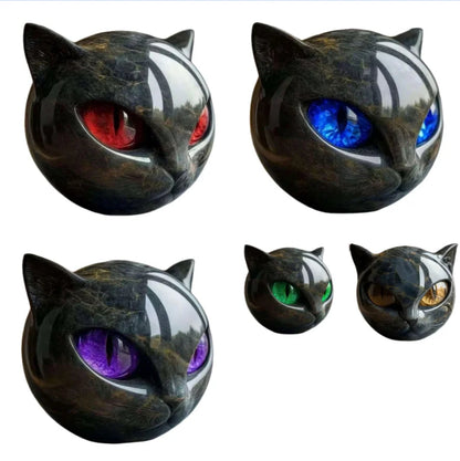 Cat Figurine Black Cat Statue for Bookshelf Decor & Modern Home Decor