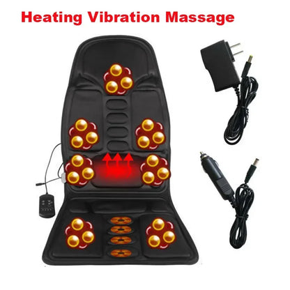 Chair Massager Heated Massage Chair Pad for Car Seat, Office Chair & Home Relaxation