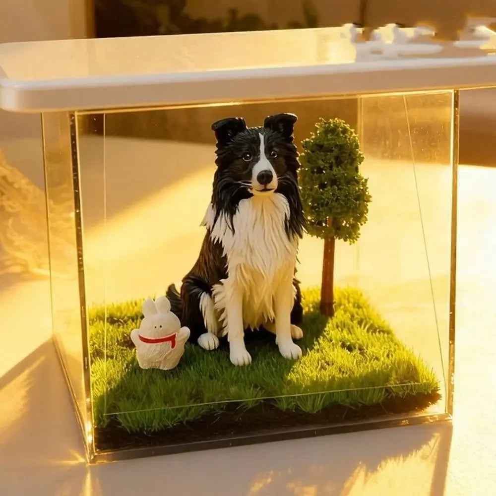 Dog Memorial Gifts – Personalized Pet Memorial Shadow Box Display, Pet Memory Box for Dogs & Cats, Dog Keepsake Box with Photo