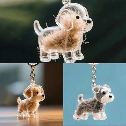 Dog Keychain Pet Hair Keepsake Memorial Keychain Gift for Pet Loss  SEO-Optimized Product Description