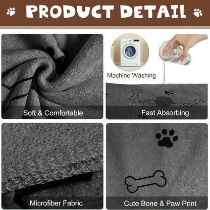 Pet Supplies Microfiber Dog Drying Towel
