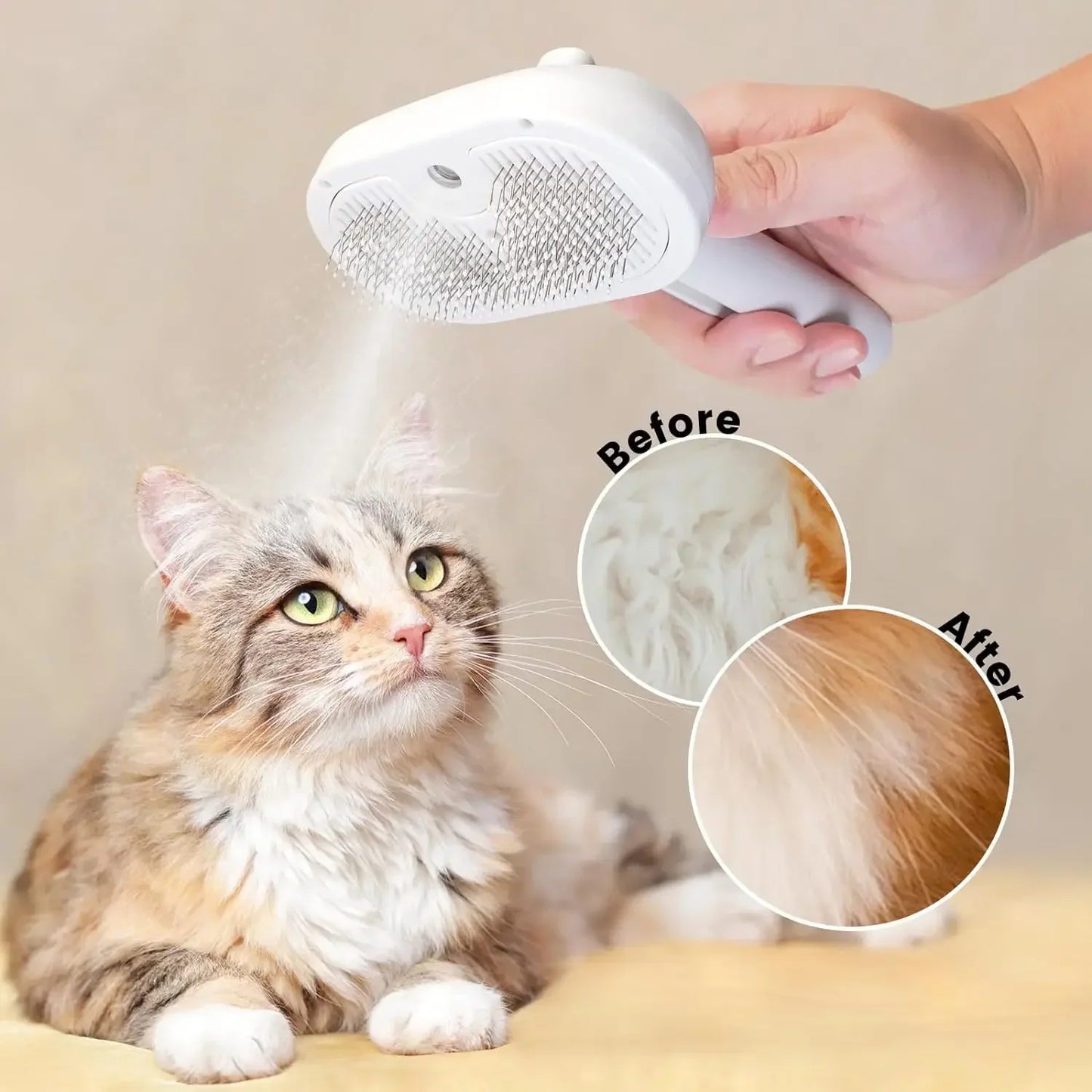 pet steam brush
