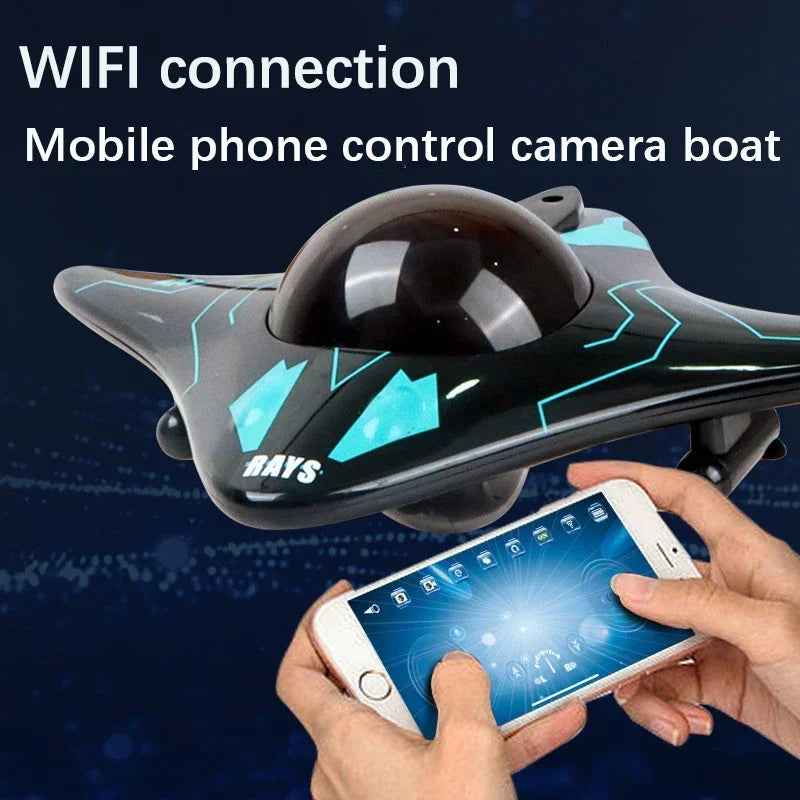 RC Boat with Camera – Remote Control Boat for Kids & Adults, Smart RC Toys for Underwater Photos & Videos, App-Controlled Remote Control Water Toys