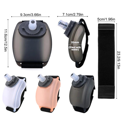 Running Water Bottle Wearable Wrist Hydration Bottle with Adjustable Strap for Running, Cycling, Gym Workouts & Outdoor Sports
