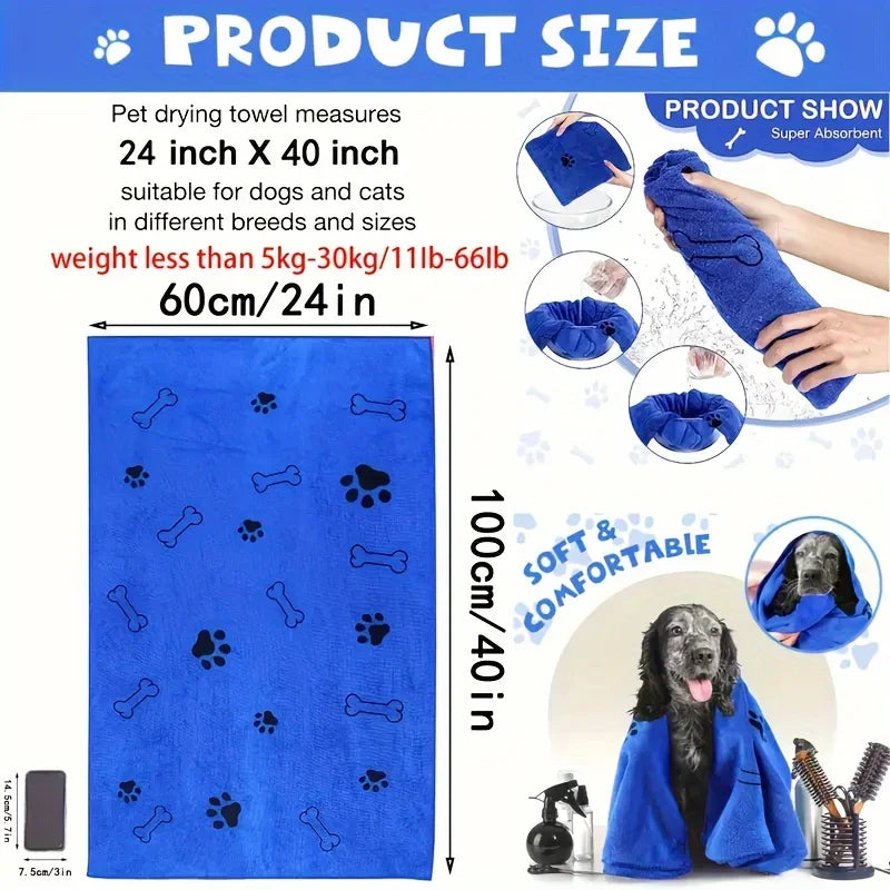 Pet Supplies Microfiber Dog Drying Towel