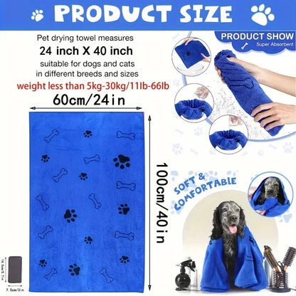 Pet Supplies Microfiber Dog Drying Towel