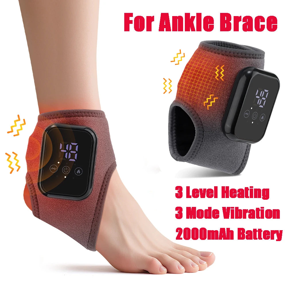 Ankle Heating Pad with Vibration  Heated Wrap Brace  Mavigad