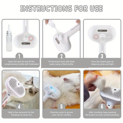 pet steam brush