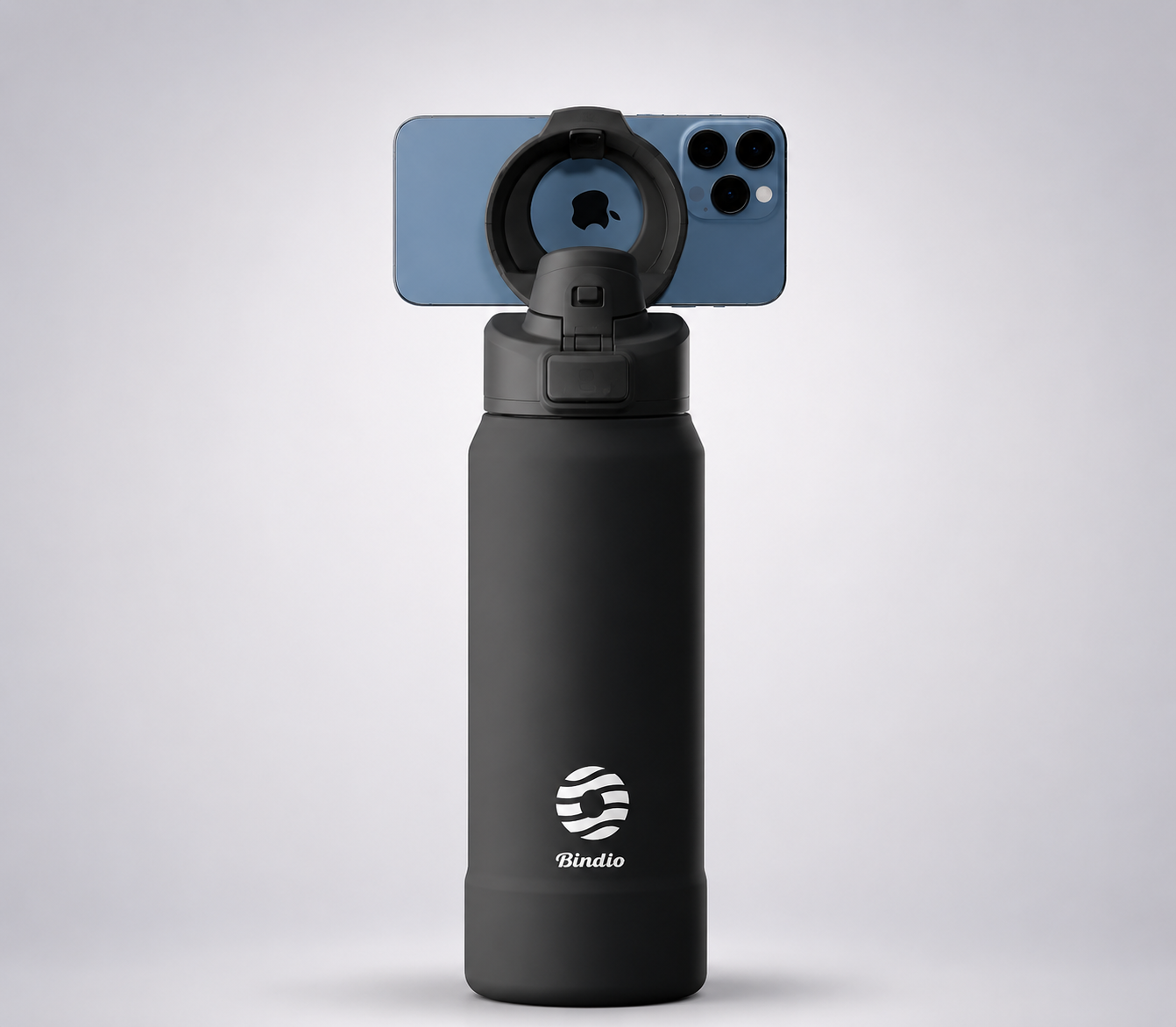 Smart Water Bottle with Magnetic Phone Holder